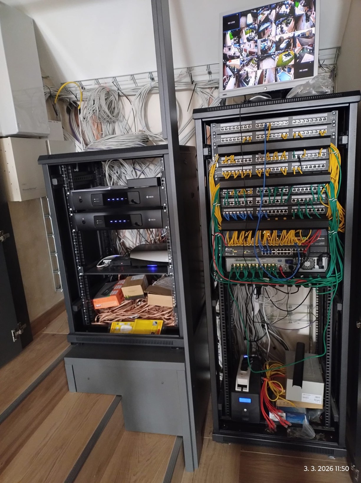 g vtv serverovna rack kamerovy dohled